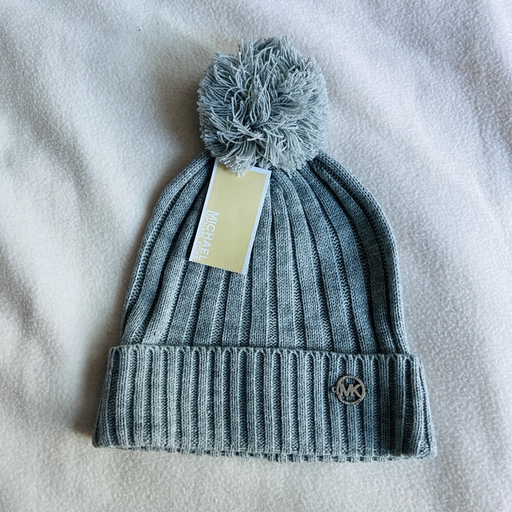 Micheal Kors Gray Pom Hat